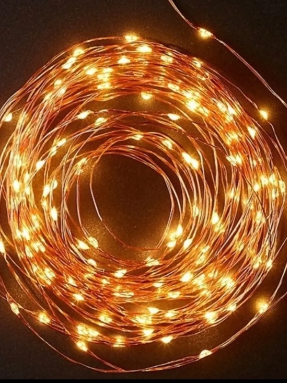 Restoration Hardware Starry String Lights Amber Light Coper Wire 10 ft
